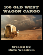 100 Old West Wagon Cargo