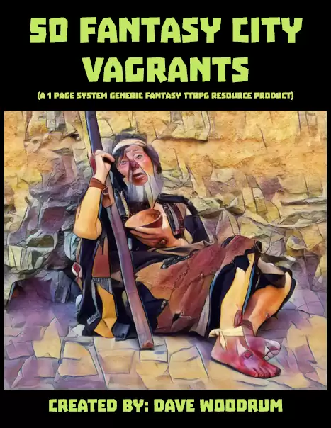 50 Fantasy City Vagrants