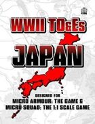 WWII TO&Es - Japan