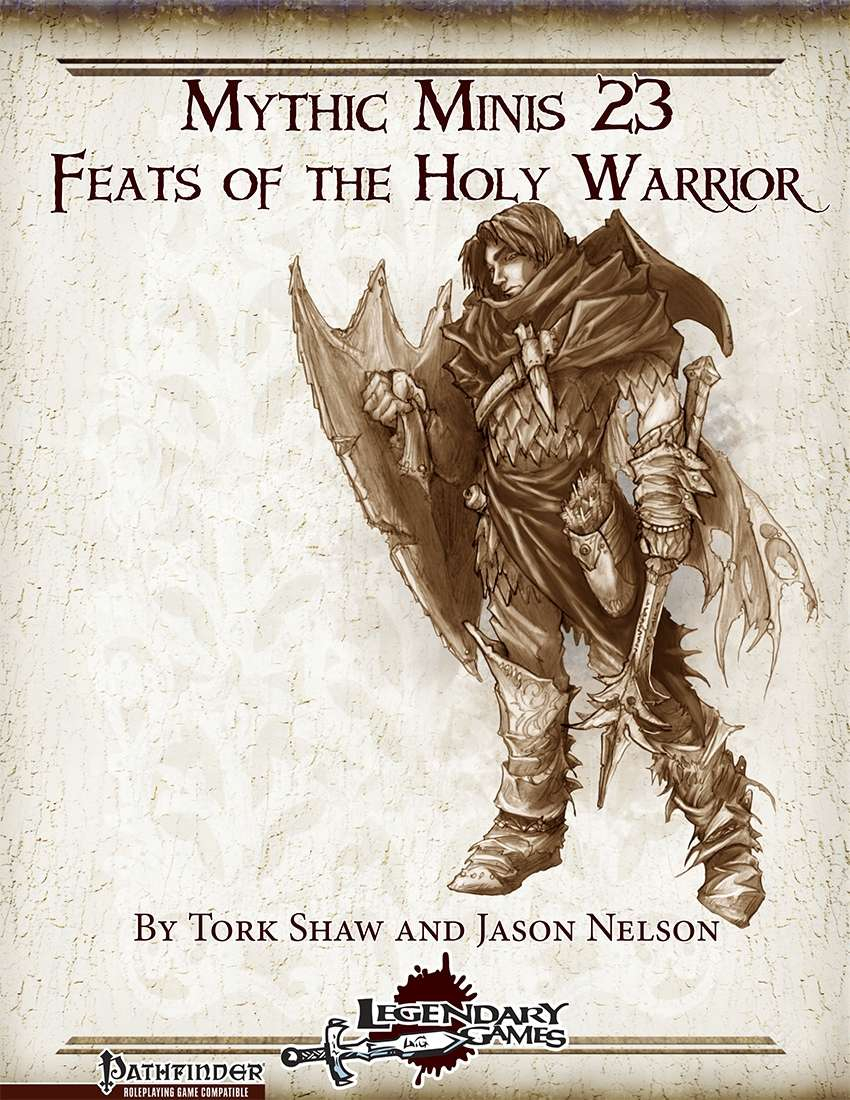 Mythic Minis 23: Feats of the Holy Warrior - Legendary Games | Mythic  Plug-Ins | DriveThruRPG