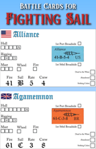 Fighting Sail Ship Cards