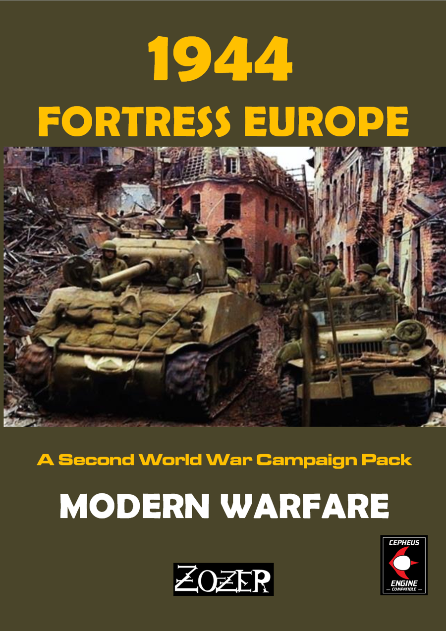 Modern War: 1944 Fortress Europe - Zozer Games | DriveThruRPG