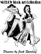 NUELOW Stock Art Collection:  Dancers by Jack Sparling