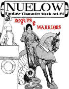 NUELOW Fantasy Character Stock Art #1: Rogues & Warriors