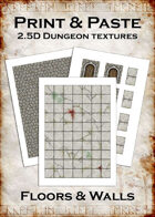 Print & Paste Dungeon textures: Floors & Walls