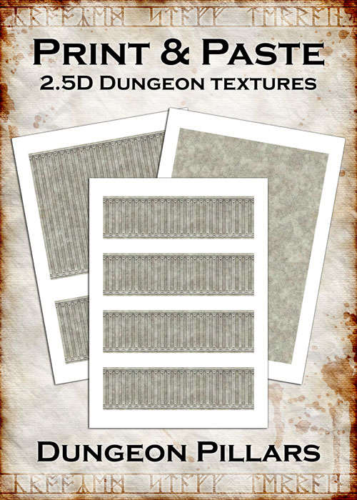 Print & Paste Dungeon textures: Pillars