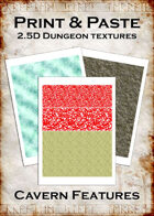 Print & Paste Dungeon textures: Cavern Features