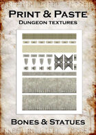 Print & Paste Dungeon textures: Bones & Statues