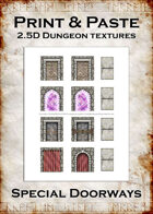 Print & Paste Dungeon textures: Special Doorways