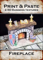 Print & Paste Dungeon textures: Fireplace