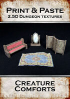 Print & Paste Dungeon Textures: Creature Comforts