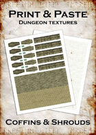 Print & Paste Dungeon Textures: Coffins & Shrouds