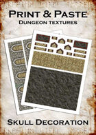 Print & Paste Dungeon Textures: Skull Decoration