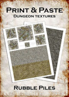 Print & Paste Dungeon textures: Rubble Piles