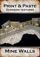 Print & Paste Dungeon textures: Mine Walls