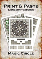Print & Paste Dungeon Textures: Magic Circle