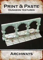 Print & Paste Dungeon textures: Archways