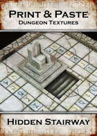 Print & Paste Dungeon textures: Hidden Stairway
