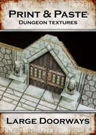 Print & Paste Dungeon textures: Large/Double Doors