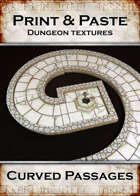 Print & Paste Dungeon textures: Curved Passages