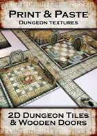 Print & Paste Dungeon Textures: 2D Dungeon Tiles