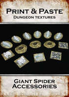 Print & Paste Textures: Giant Spider Accessories