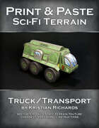 Print & Paste Sci-Fi Terrain : Truck / Transport