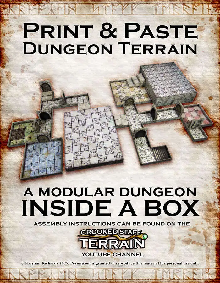 Print & Paste Textures: Dungeon Box 2 - Crooked Staff Publishing
