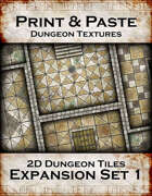 Print & Paste Dungeon Textures: 2D Expansion Set 1