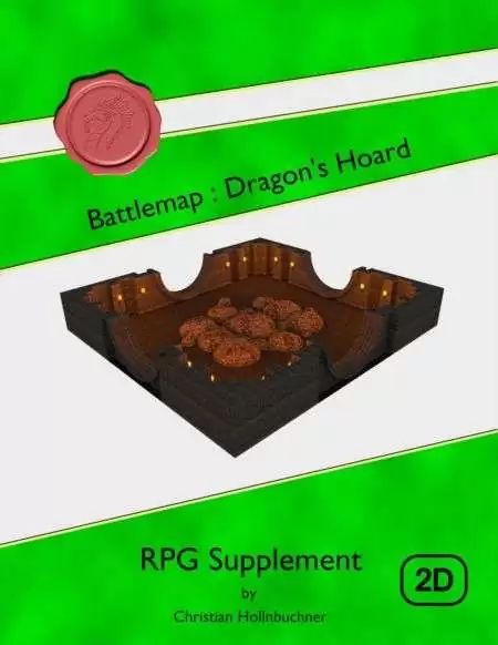 Battlemap : Dragon's Hoard - Christian Hollnbuchner | Battlemaps ...