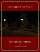 City Street At Night : Stockart Background
