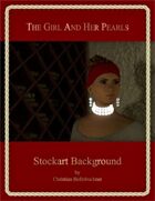 The Girl And Her Pearls : Stockart Background