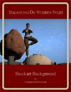 Balancing On Wooden Poles : Stockart Background