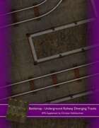 Battlemap : Underground Railway Diverging Tracks