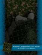 Battlemap : Rocky Island in a Sea of Grass