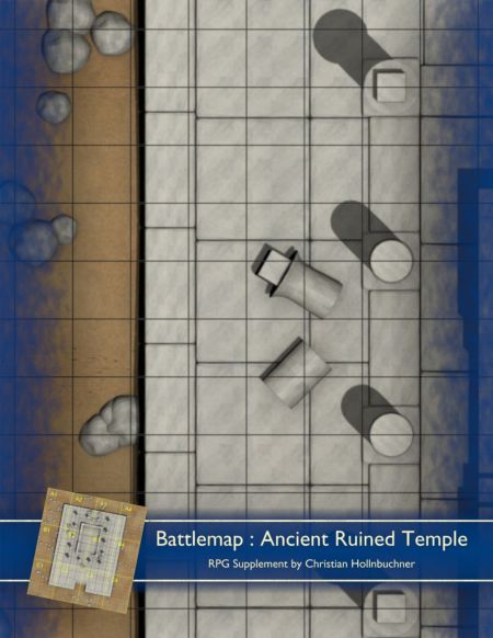 Battlemap : Ancient Temple Ruin