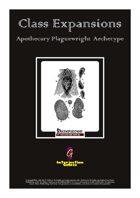 Class Expansions: Apothecary Plaguewright Archetype (PFRPG)