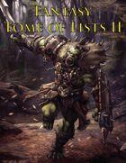 Fantasy Tome of Lists 2 (2nd Edition)