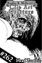 Clipart Critters 262 - Head Zombie