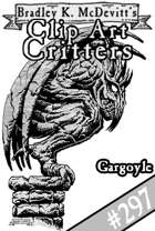 Clipart Critters 297- Gargoyle