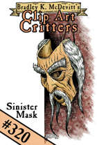 Clipart Critters 320 -Sinister Mask