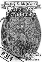 Clipart Critters 314- Cyberpunk Medusa