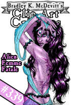 Clipart Critters 339  - Alien Femme Fatale