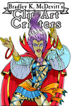 Clipart Critters 456-Female Comic Wizard