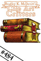 Clipart Critters 484 - Old Books