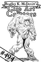 Clipart Critters 494 - Melting Mutant