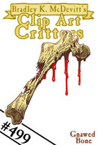 Clipart Critters 499 - Gnawed Bone