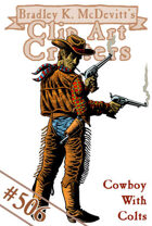 Clipart Critters 506 - Cowboy With Colts