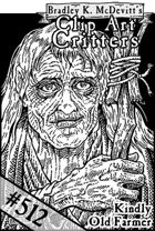 Clipart Critters 512- Headshot Kindly Old Farmer