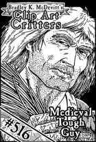 Clipart Critters 516 - Medieval Tough Guy 1